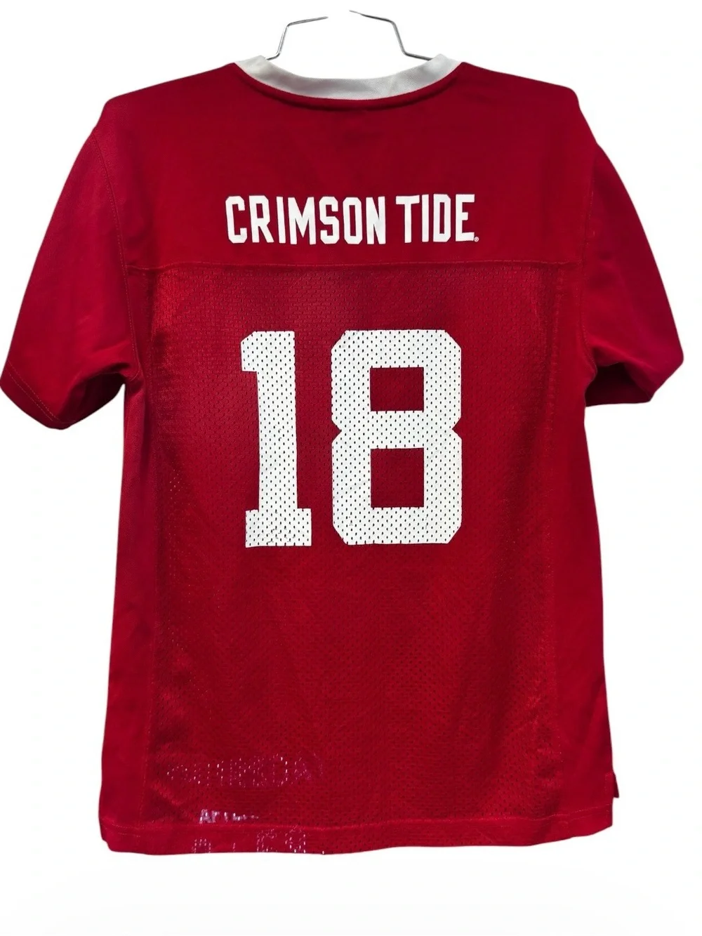 Russell Athletic Alabama Crimson Tide Youth #18 Red Football Jersey Lg.(10-12)